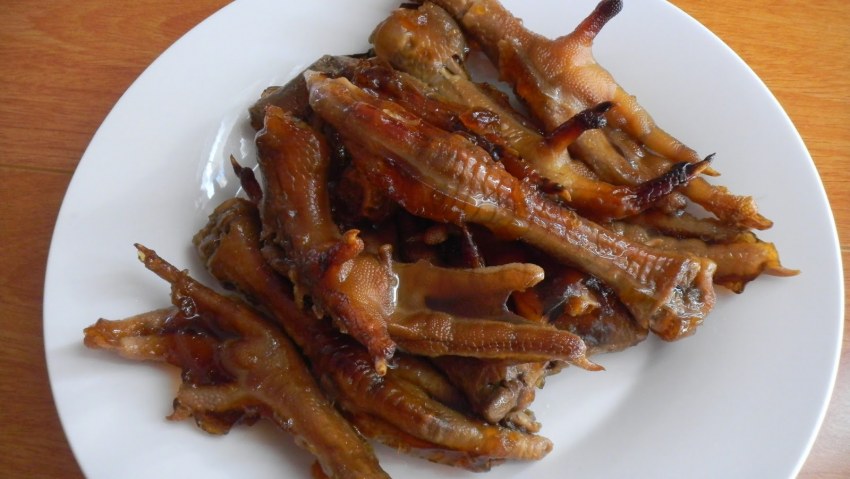 Жареные куриные лапки