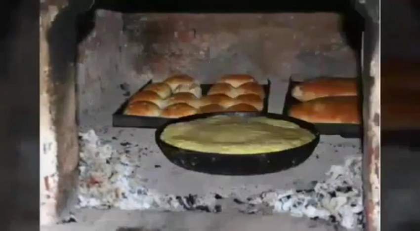 Пирожки в русской печке