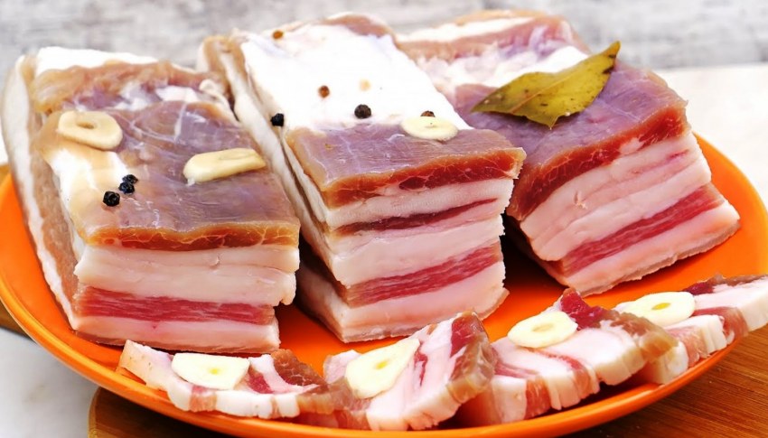 Белорусская кухня сало соленое