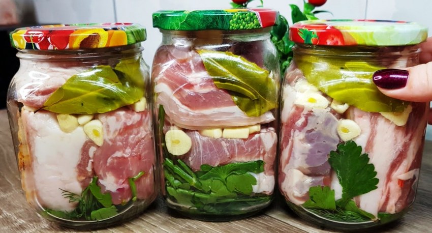 Сало пряного посола