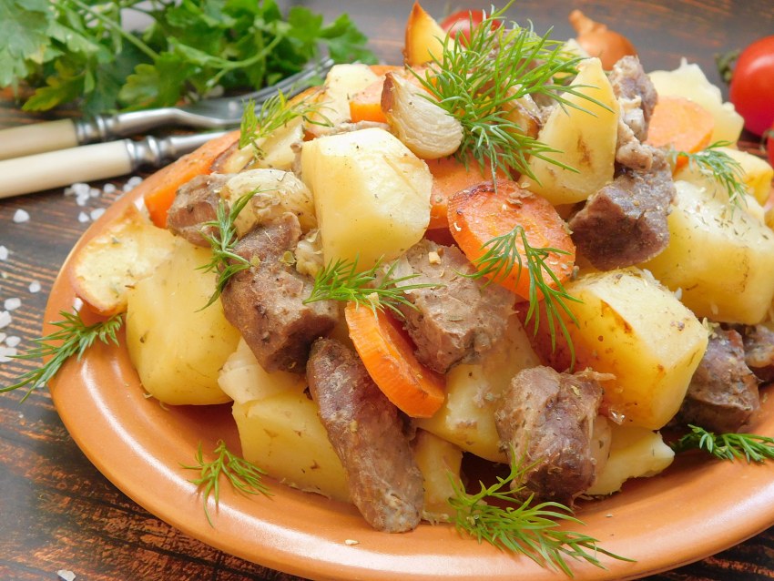 Картошка с мясом
