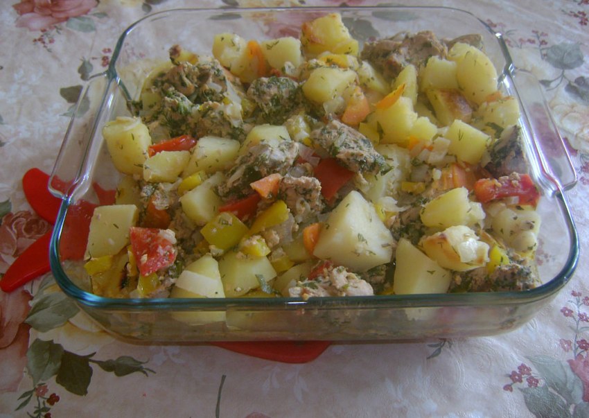 Картошка с мясом в рукаве картошка с мясом в рукаве