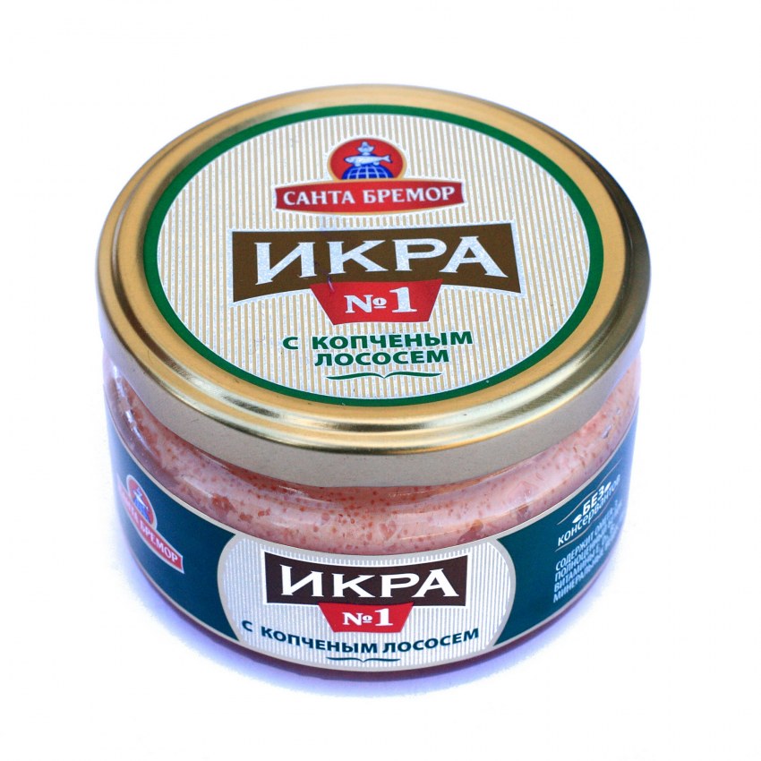 Икра Санта Бремор с копченым лососем 270г