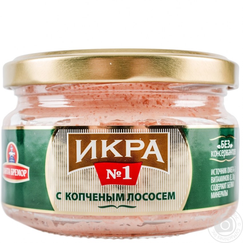 Санта Бремор икра мойвы с копченым лососем № 1