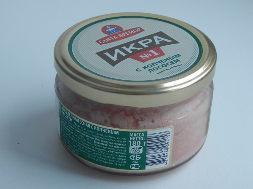 Икра с лососем и авокадо Санта Бремор