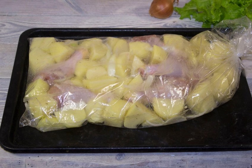Курица с картошкой