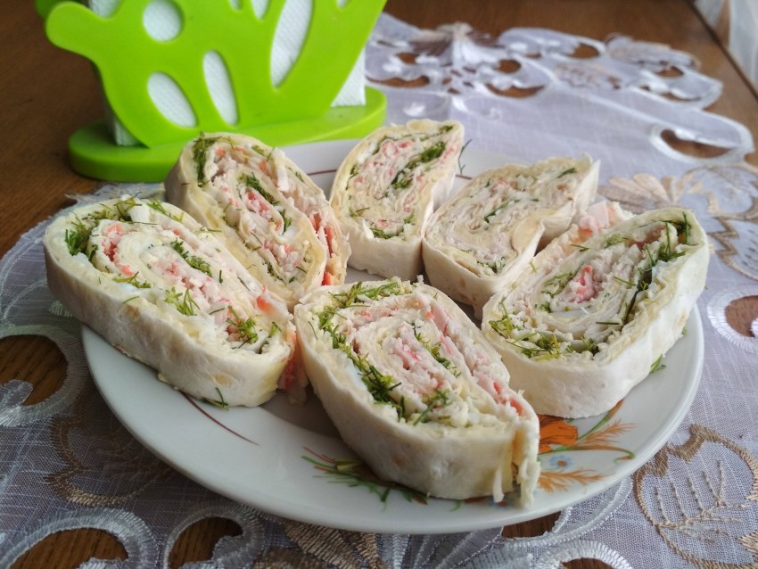 Закуска из лаваша