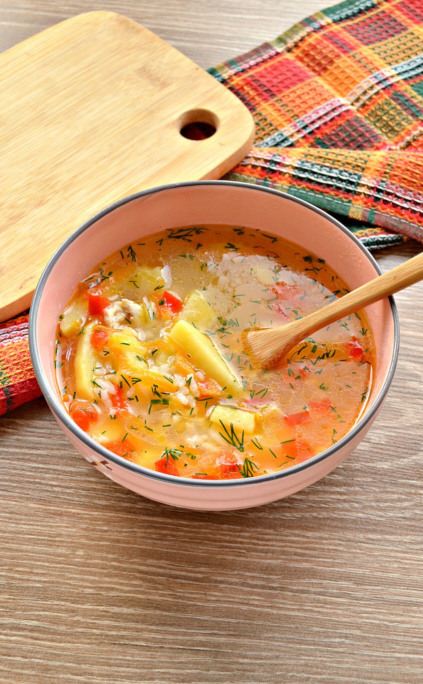 Суп картофельный с цветной капустой