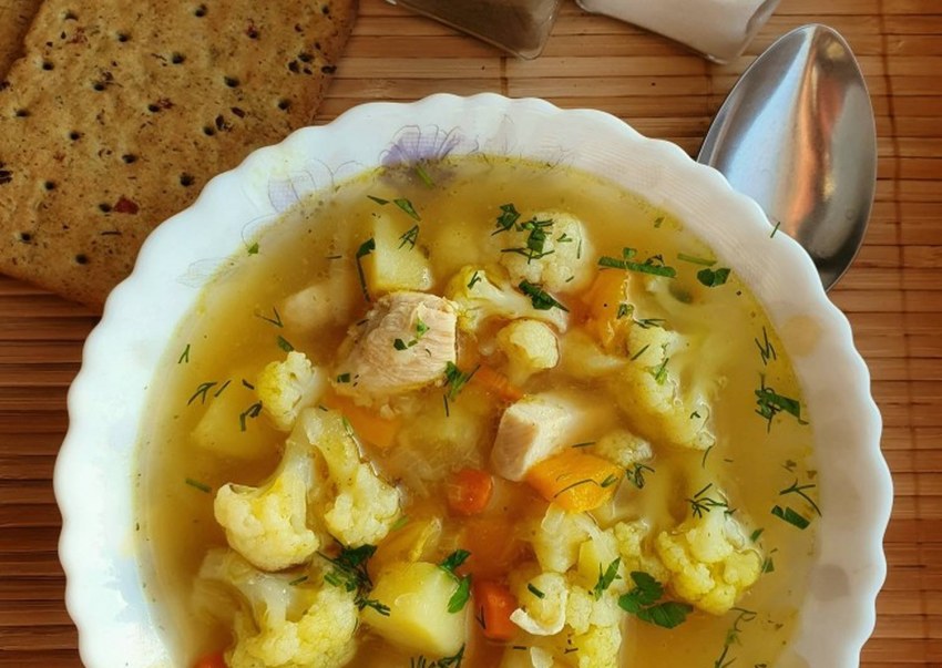 Суп с вермишелью и овощами