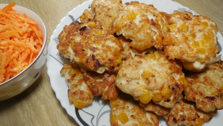 Куриные оладьи