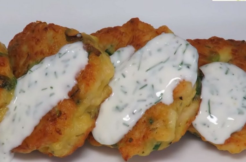 Куриные оладьи с овощами фото