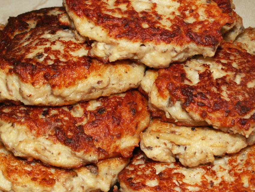 Оладьи из кабачков и куриной грудки