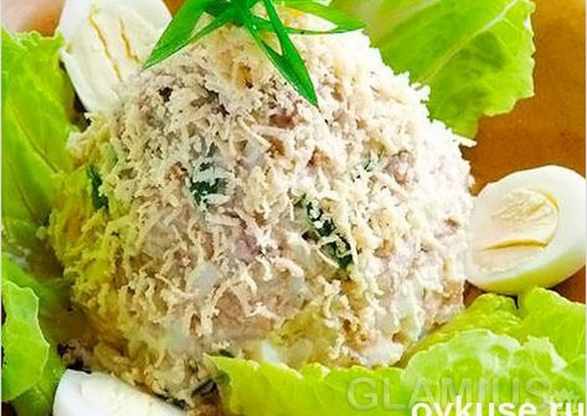 Салат с треской и овощами