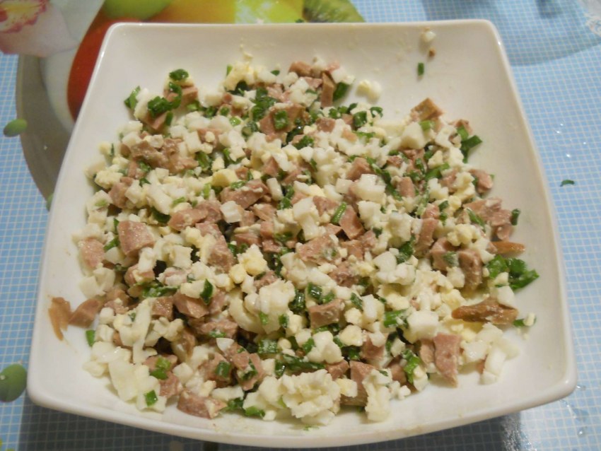 Рыбный салат из трески