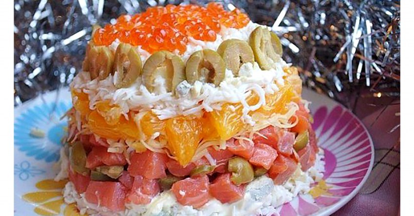 Салат рыбный деликатесный