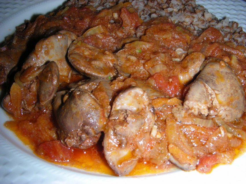 Печенка куриная самая вкусная в соусе