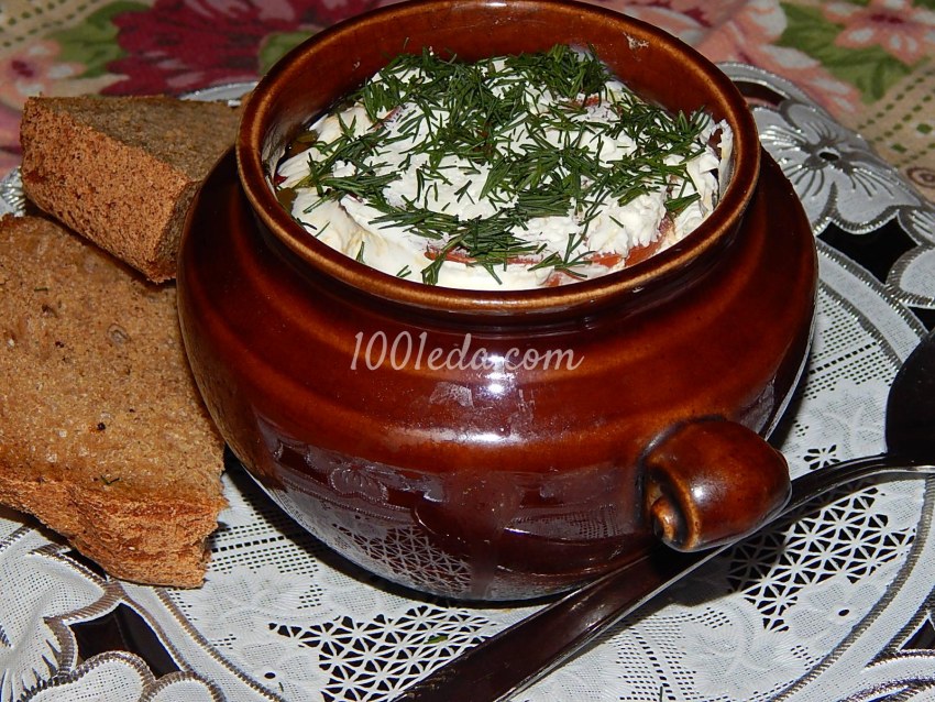 Рис с курочкой в горшочках