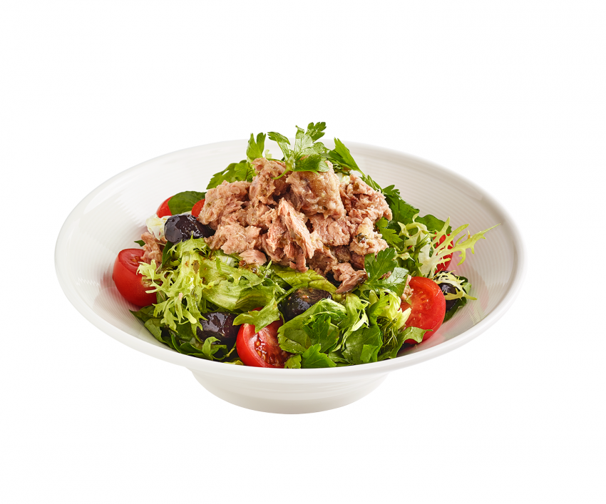 Теплый салат с куриной печенью