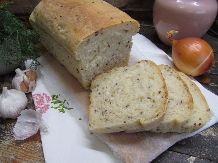 Хлеб с маком в хлебопечке