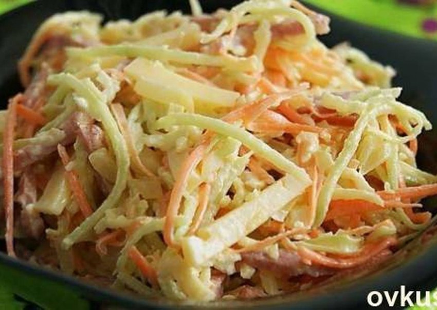 Салат с редькой
