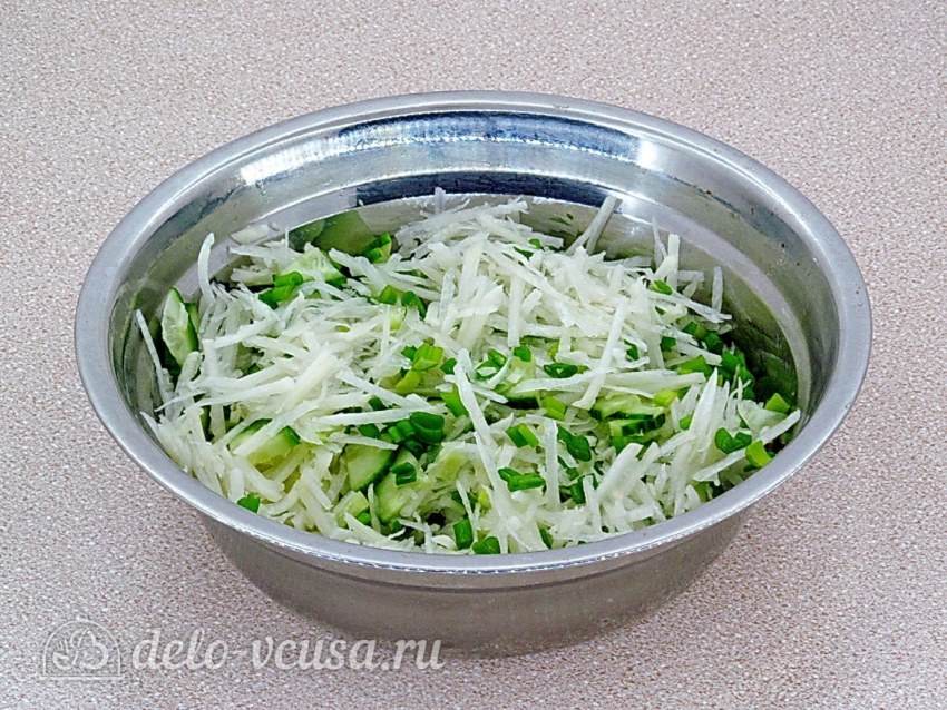 Салат из редьки белой