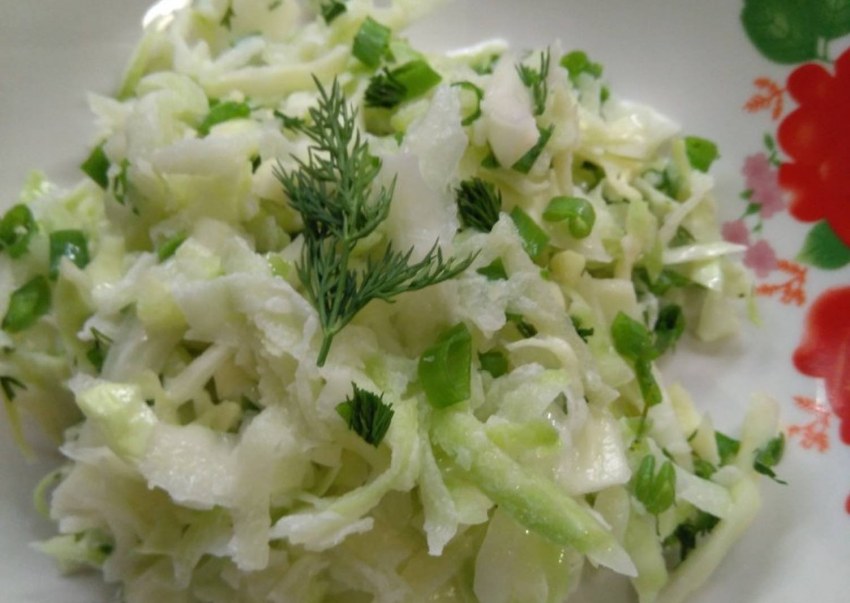 Салат с маргеланской редькой