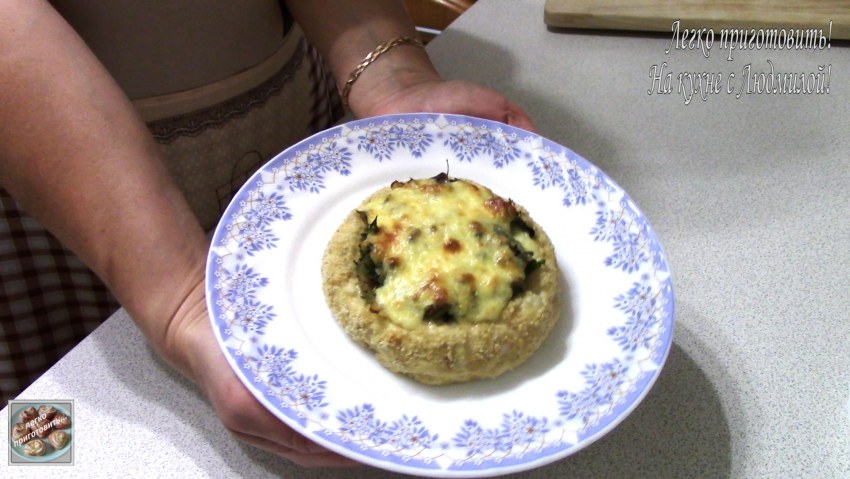 Мясные гнезда с грибами