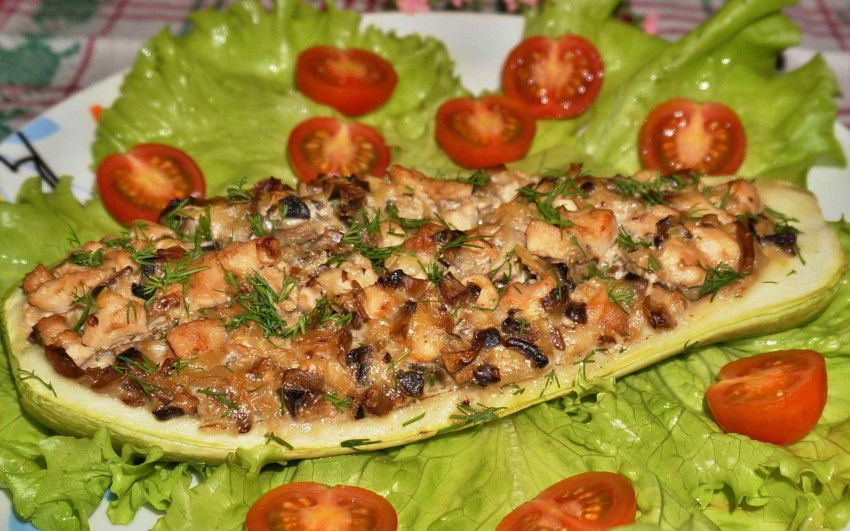 Кабачки цуккини фаршированные