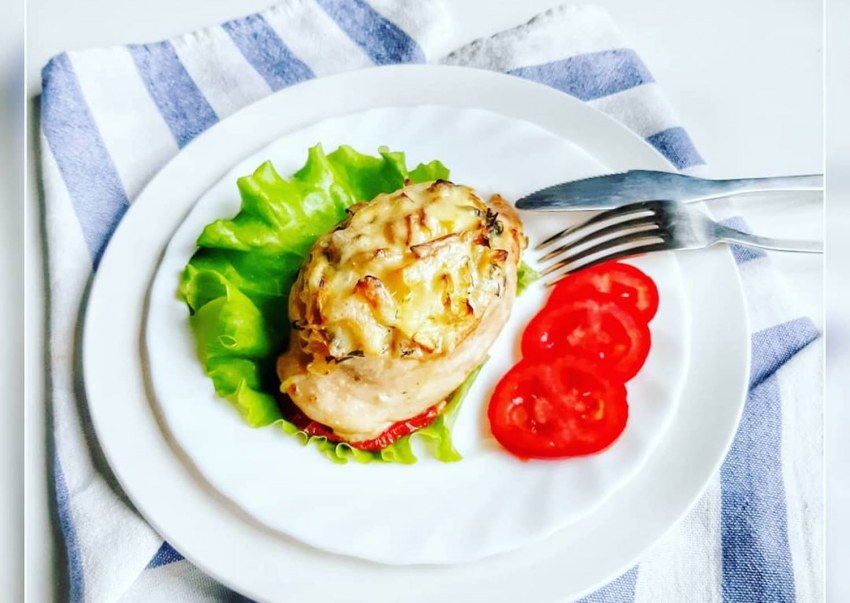 Кабачки с куриной грудкой