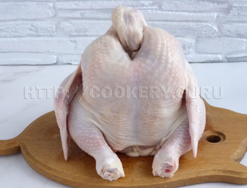 Разделка курицы на рулет