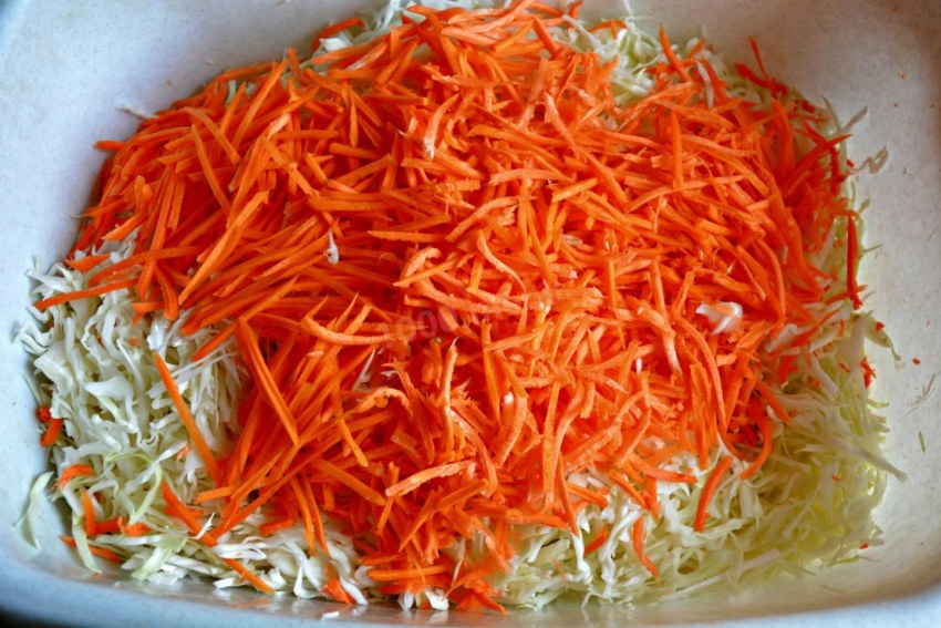 Корейская морковь с капустой