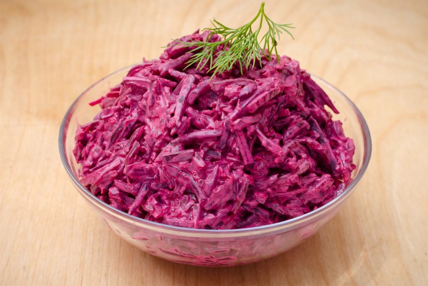 Свекла с чесноком