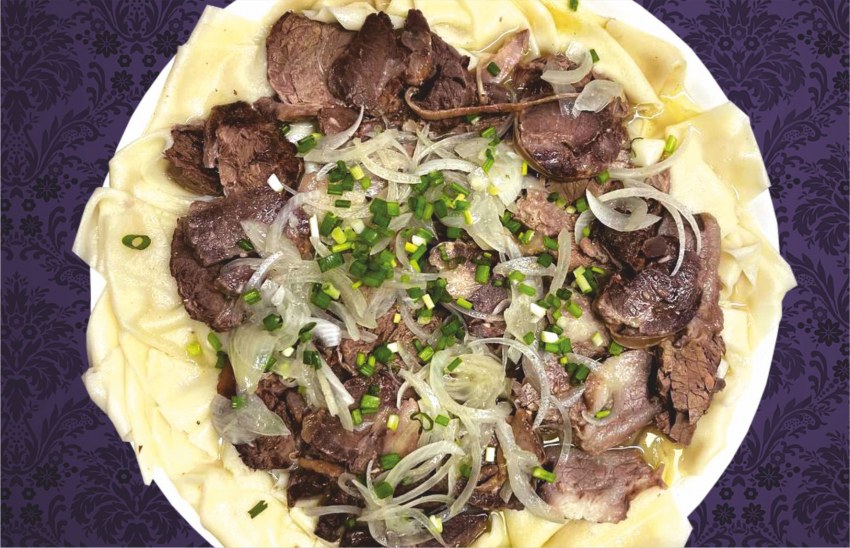 Бешбармак с курицей и картошкой