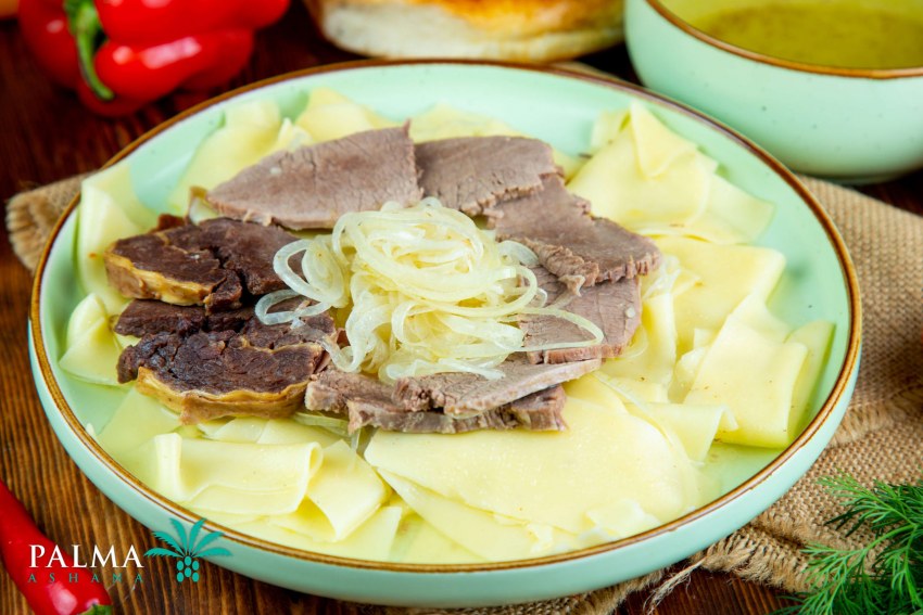 Бешбармак из курицы пошаговый