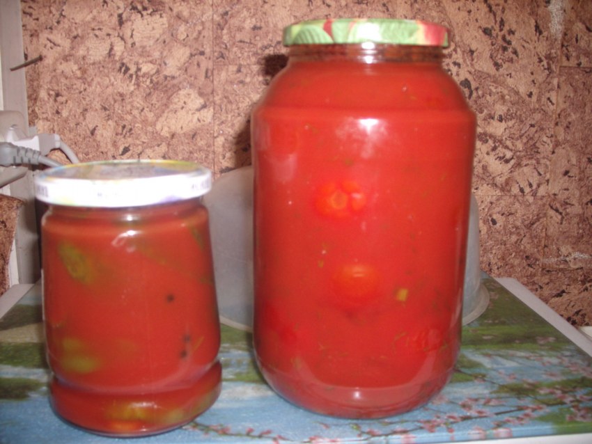 Консервация томатного сока