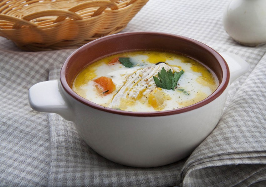 Куриный суп с плавленными сырками