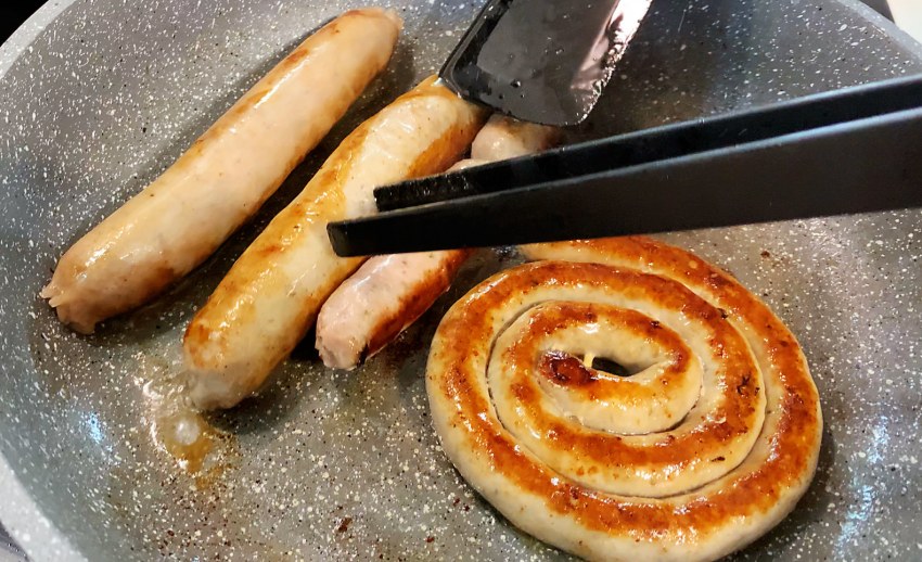Блины с сосисками
