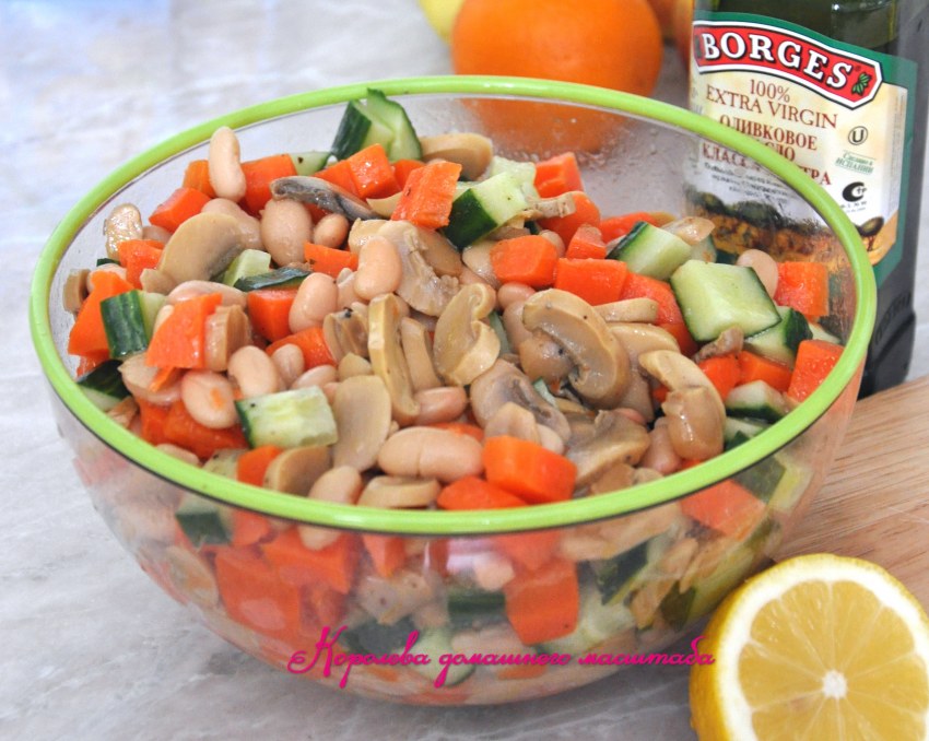 Салат из капусты и кукурузы