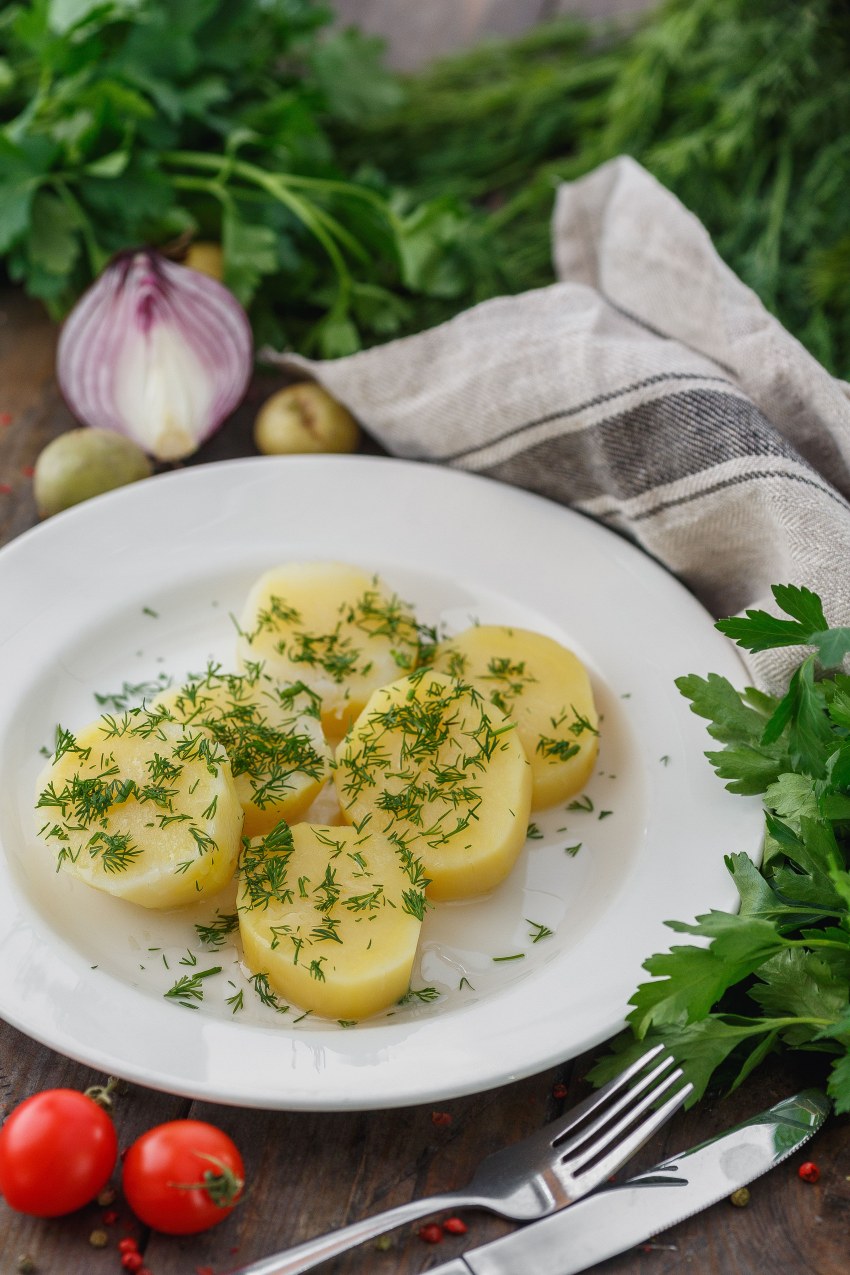 Вареная картошка