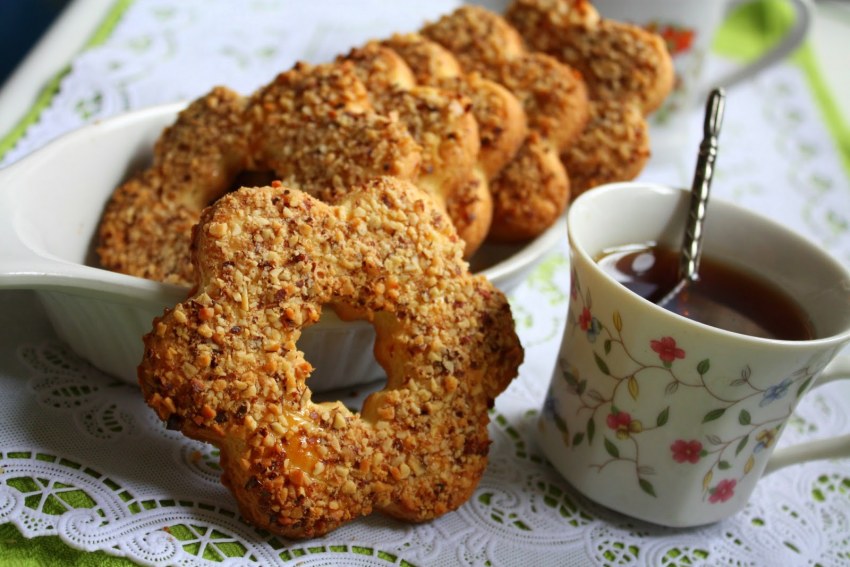 Песочное кольцо с арахисом из детства
