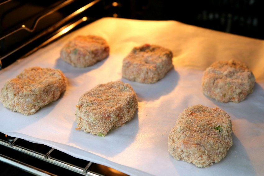 Суперпышные котлетки из куриного фарша с овсяными хлопьями