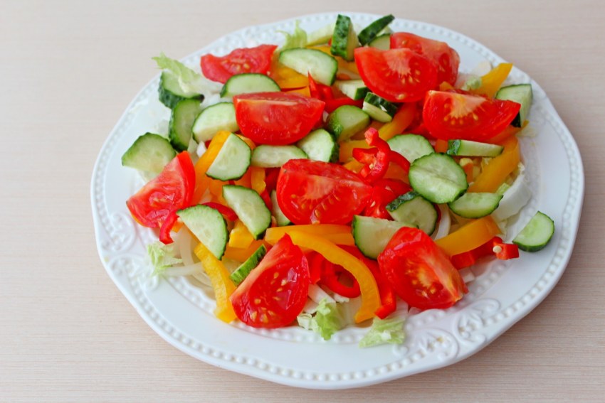 Зеленый греческий салат