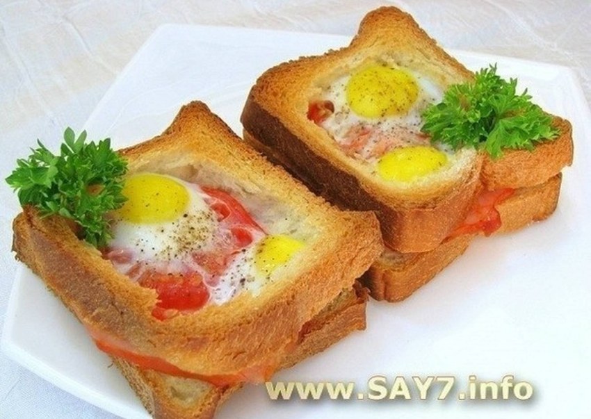 Бутерброды с яйцом и сыром