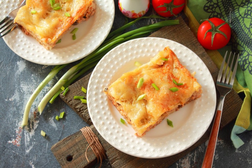 Лазанья в ресторане