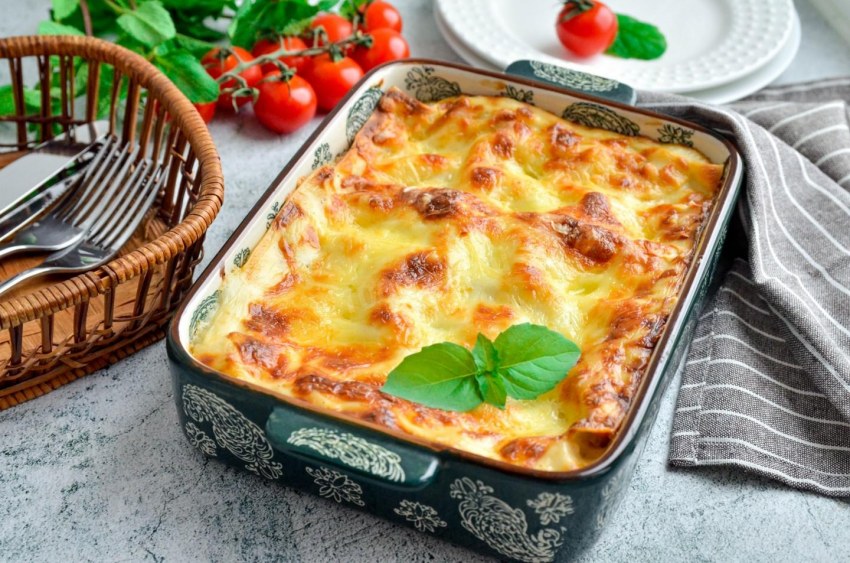 Курица в соусе бешамель