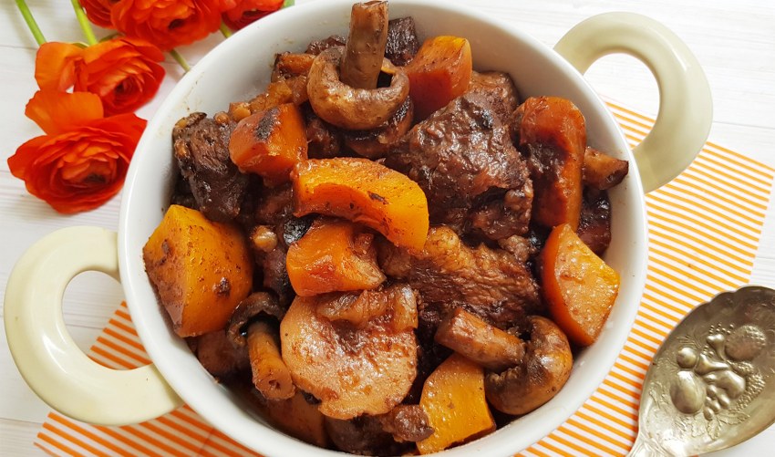Свинина с овощами