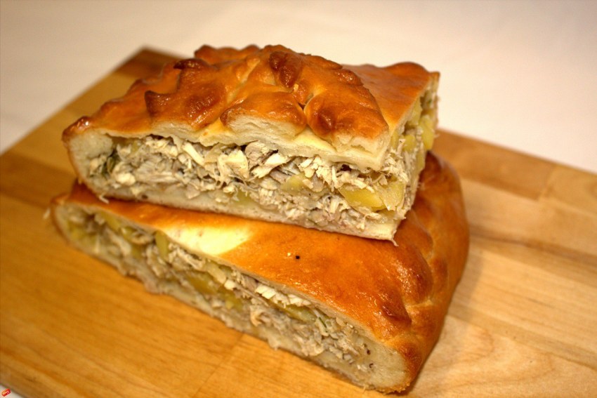 Кулебяка с зубаткой