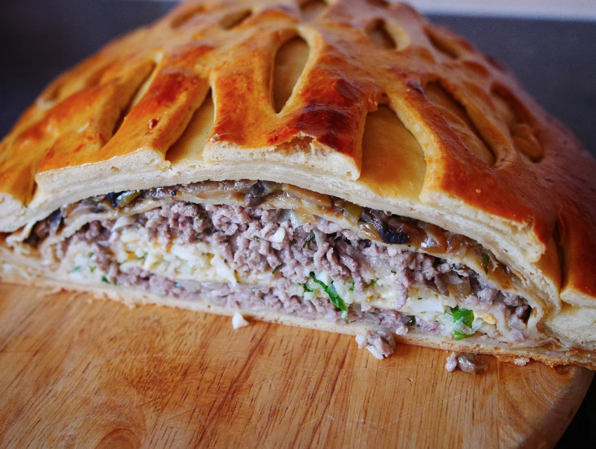 Кулебяка с капустой