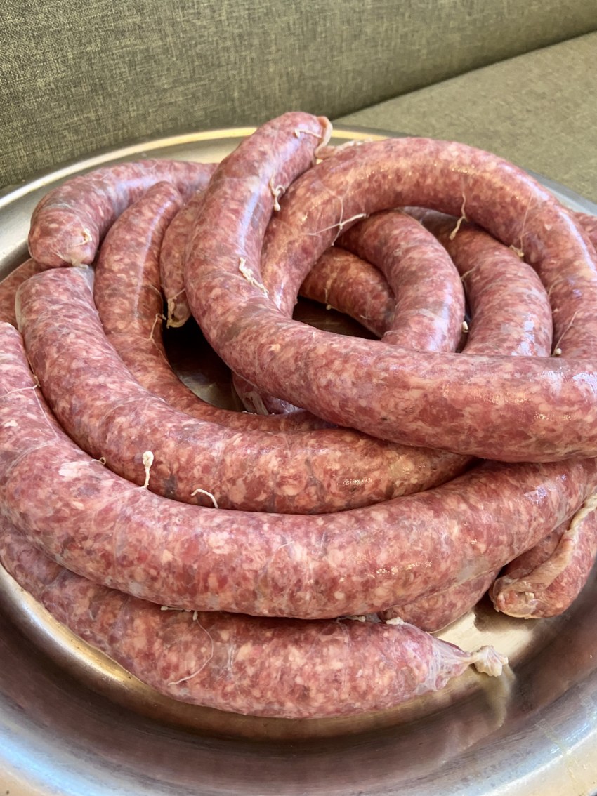 Рубленные колбаски из мяса