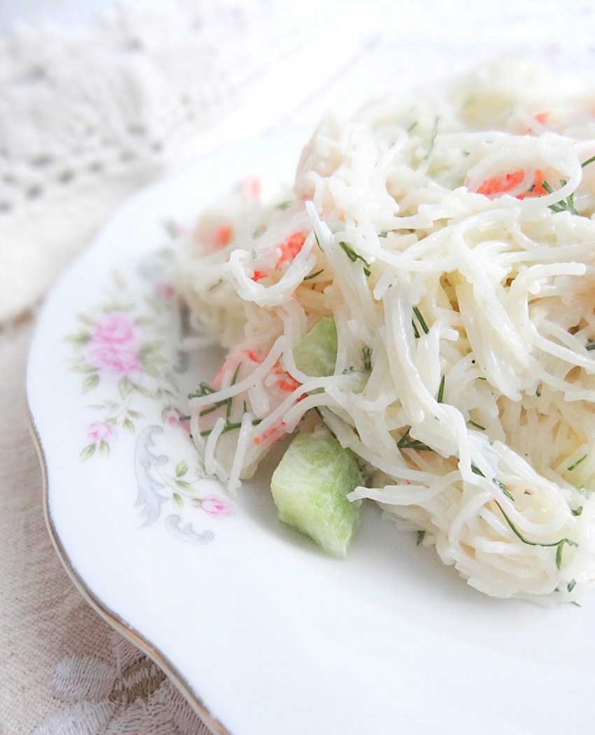 Салат с крабовым мясом от Юлии Высоцкой